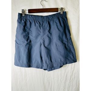 Columbia Women's Gorpcore Nylon Cargo Hiking Shorts Steel Blue, Size 6L